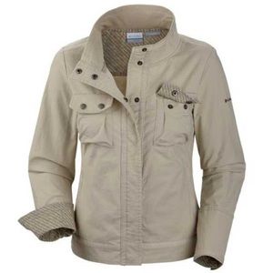 Columbia Women's Crossroad Omni-Shade Sun Protection Snap Button Jacket Size Med
